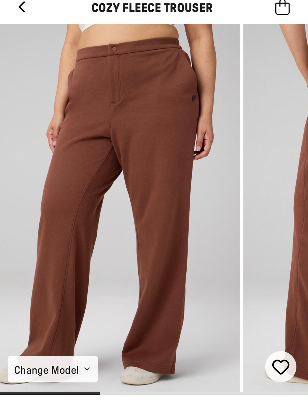 Fabletics Cozy Fleece Wide-Leg Pants - Black